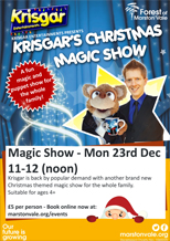 Christmas magic show marston moretaine